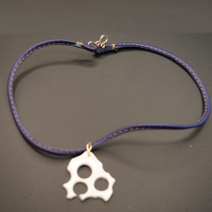 Collier "Fleur d'Océan" Bleu – Image 3